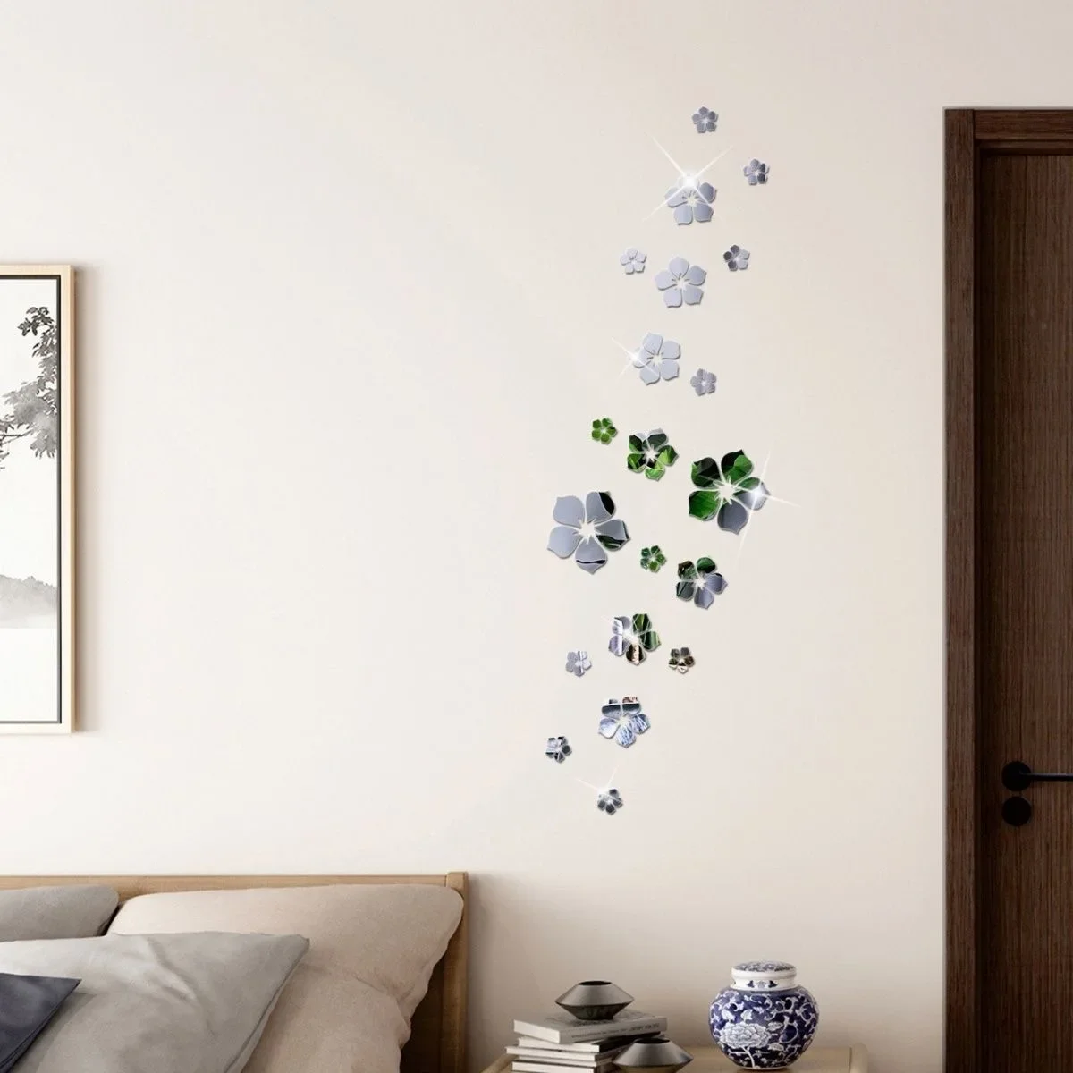3D Flower Mirror Stickers 6