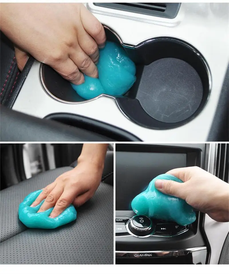 Car Cleaning Gel Reusable Keyboard Cleaner Gel Automobile Air Vent Dust Removal Multiuse Dirt Cleaner Car Wash Mud