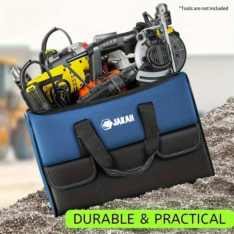 Heavy Duty Polyester Tool Bag Wear-Resistant High Capacity Storage