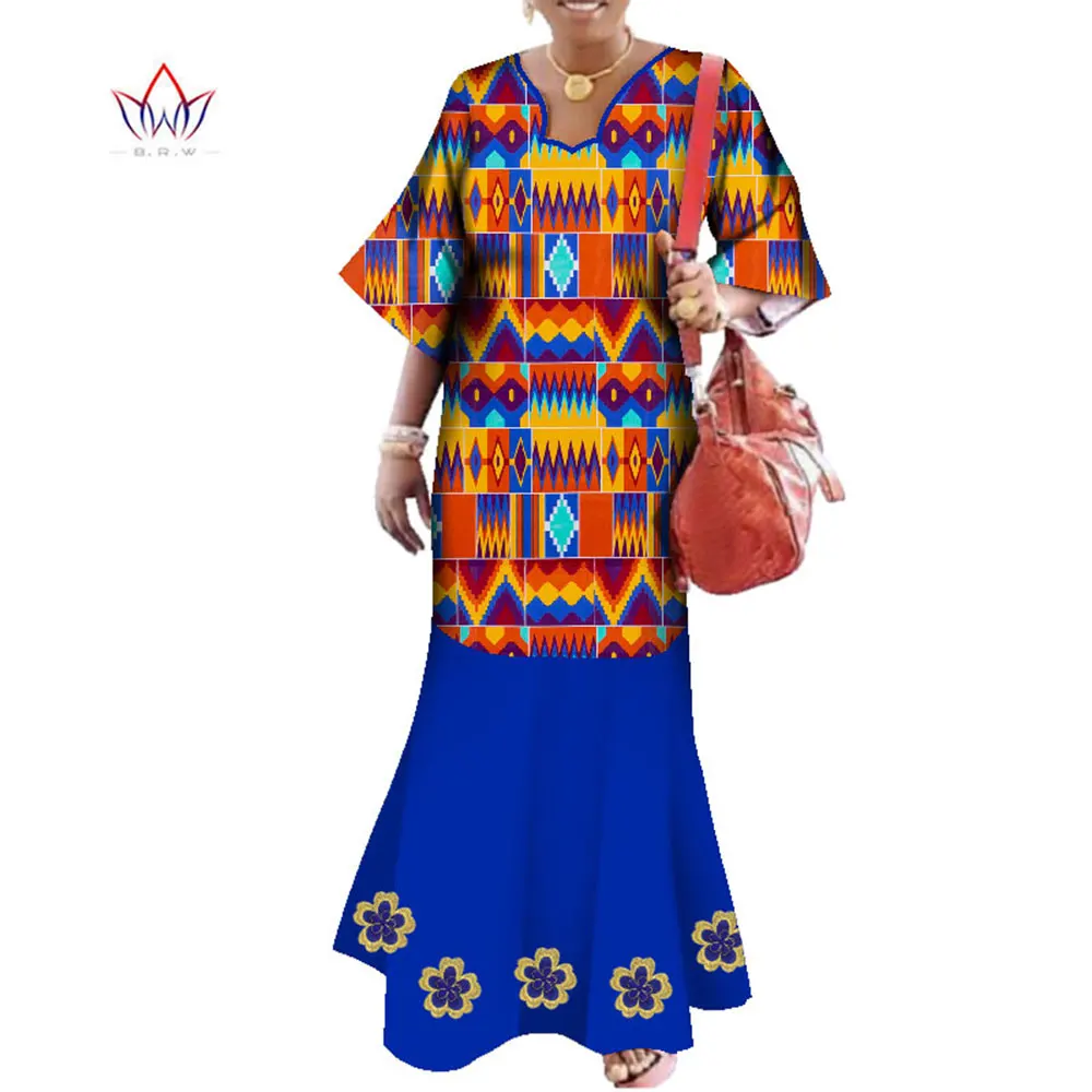 Bintarealwax Wholesale African Dresses for Women Dashiki Ropa Africa Traditional African Robe