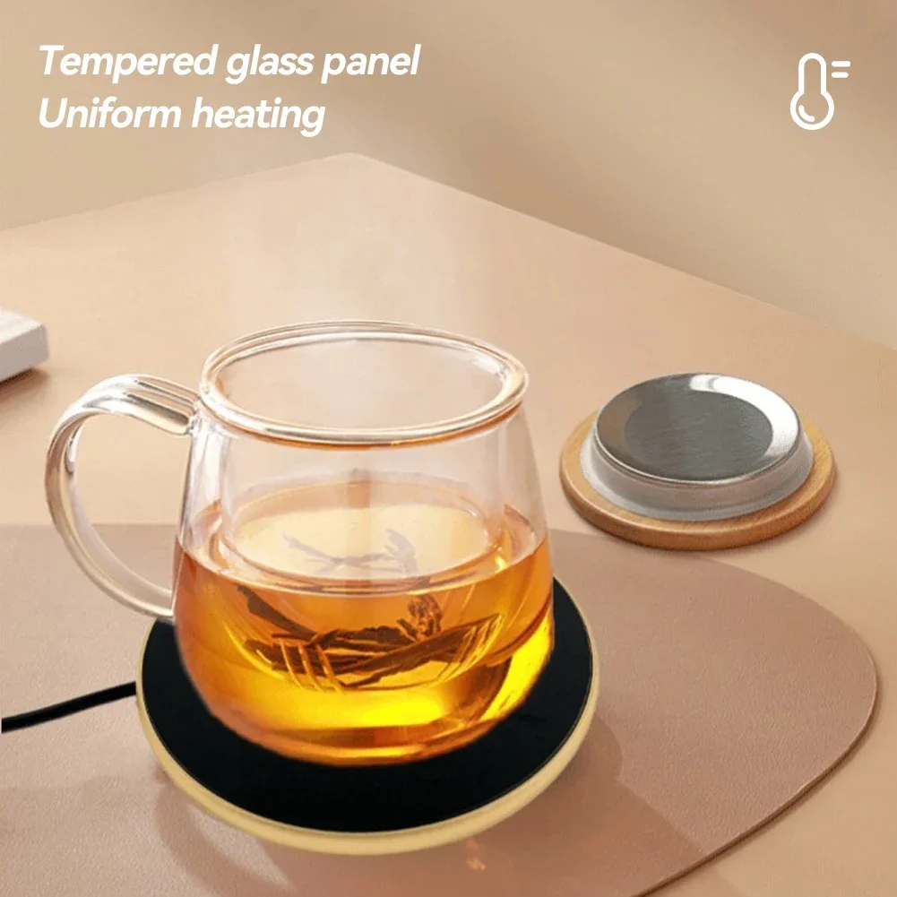 Coffee Cup Heater Mug Warmer USB Heating Pad Electic Milk Tea Water Thermostatic Coasters Cup Warmer For Home Office Desk DC 5V
