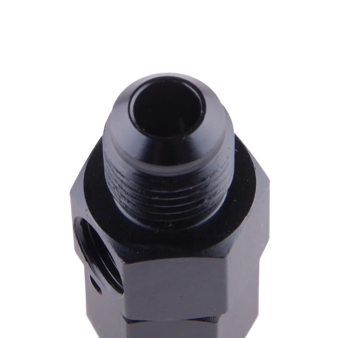 AN6 Male To Female 1/8" NPT Gauge Sensor Fitting Adapter Side Port Fuel Pressure Hose for Universal Cars Black/ Blue