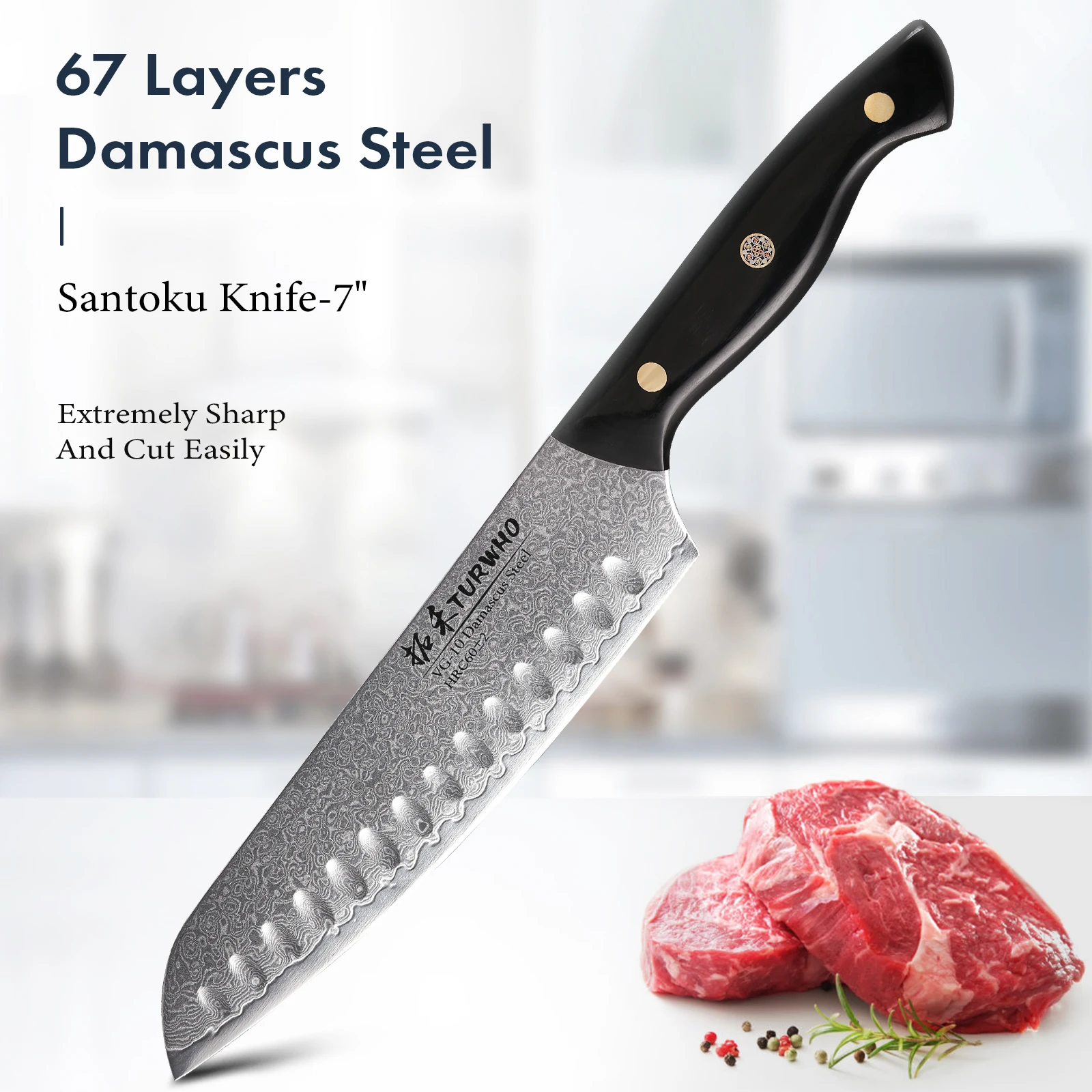 Knife 67 Layers Damascus Steel Kitchen Knives  Chef Knife 67 Layer  Damascus Steel - Kitchen Knives - Aliexpress