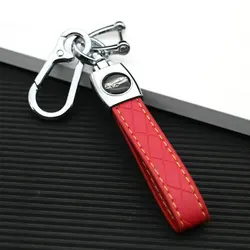 Premium TPU Car Key Case Cover with Keychain Accessory - Model X (Red Keychain)