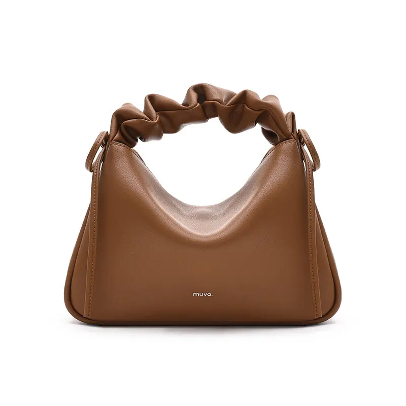 Leather Bento Cloud Bag Handheld and Shoulder Bag