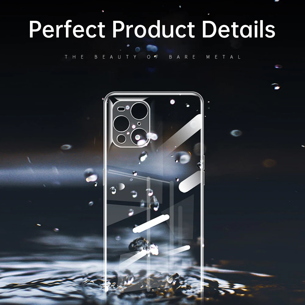OPPO 용 고품질 투명 전화 케이스 X3 Pro Lite Neo 5G 카메라 보호 소프트 TPU 투명 뒷면 커버 FindX3 X3Pro 찾기