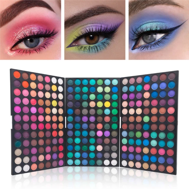 252-Farben-Lidschatten-Palette, matte, schimmernde und metallische Farbtöne, ideal für das All-in-One-Lidschatten-Set für vielseitige Auslässe