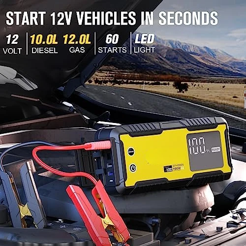 GOOLOO GT4000S Jump Starter 4000 Amp Car Starter 100W Two-Way Fast-Charging Portable  Car Battery Charger Booster Pack for 10L Di - AliExpress