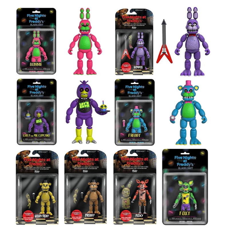 

Фигурка героя игры FNAF, Подвижная кукла Бонни и Фокси из ПВХ, из коллекции «Chica Fazbear», кукла Фредди, 15 см, подарок на праздник