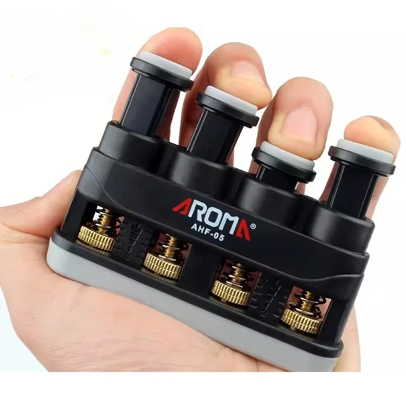 Aroma Ahf-05 Guitar Bass Piano Finger Workout Exerciser Medium Tension Hand Grip Trainer Power Gripper Guitar Accessories hand strengthener hand grip trainers hand grip exerciser