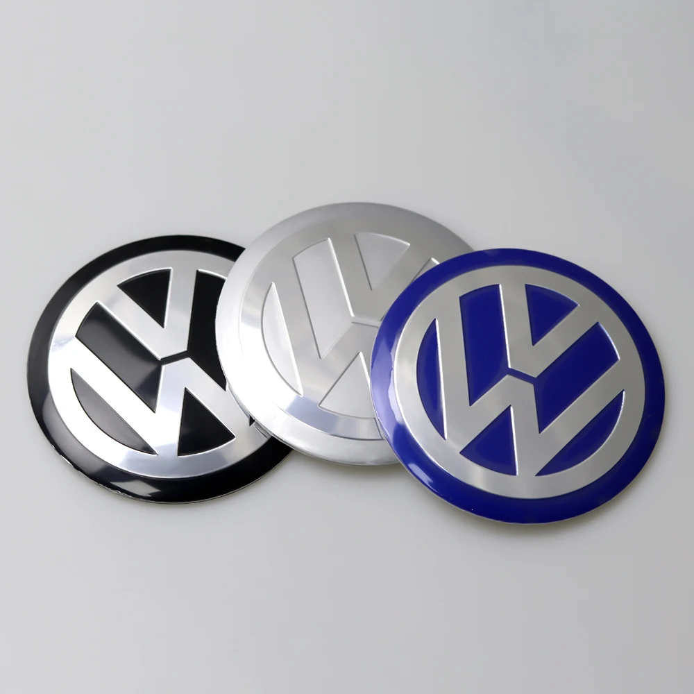 Car Wheel Center Hub Caps 4PCS 60MM 63MM 68MM for Volkswagen VW GTI R Golf Polo Tiguan Passat