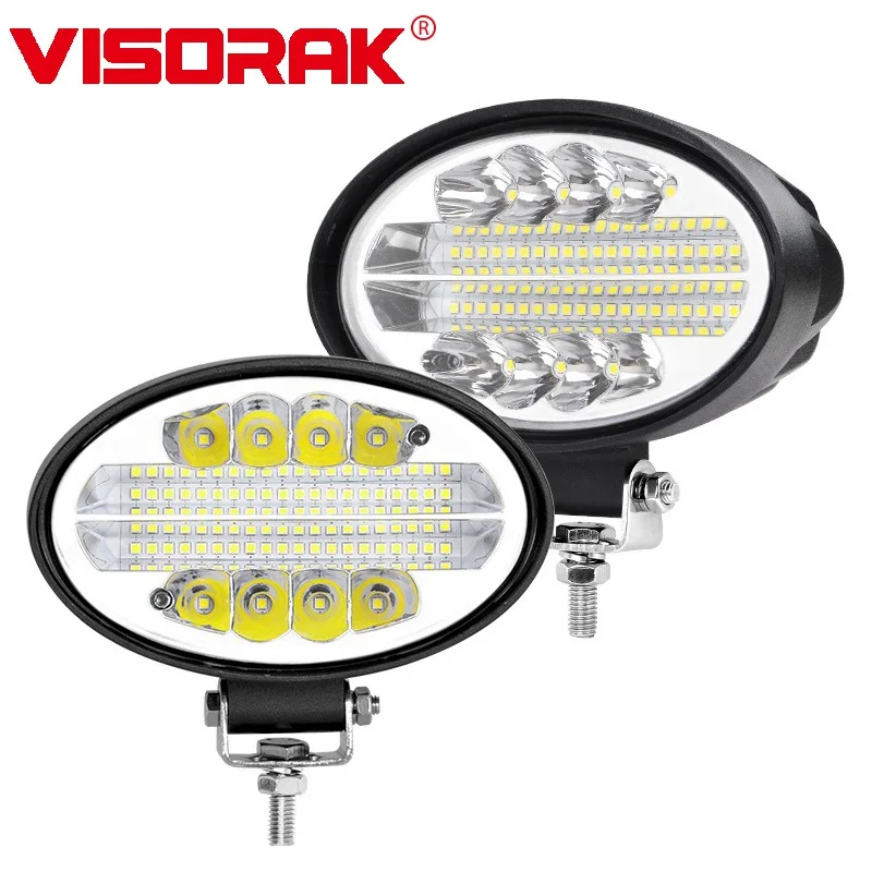 VISORAK Snow Plow Headlight 5 Inch Bright Beam LED Light Car Work Lamp