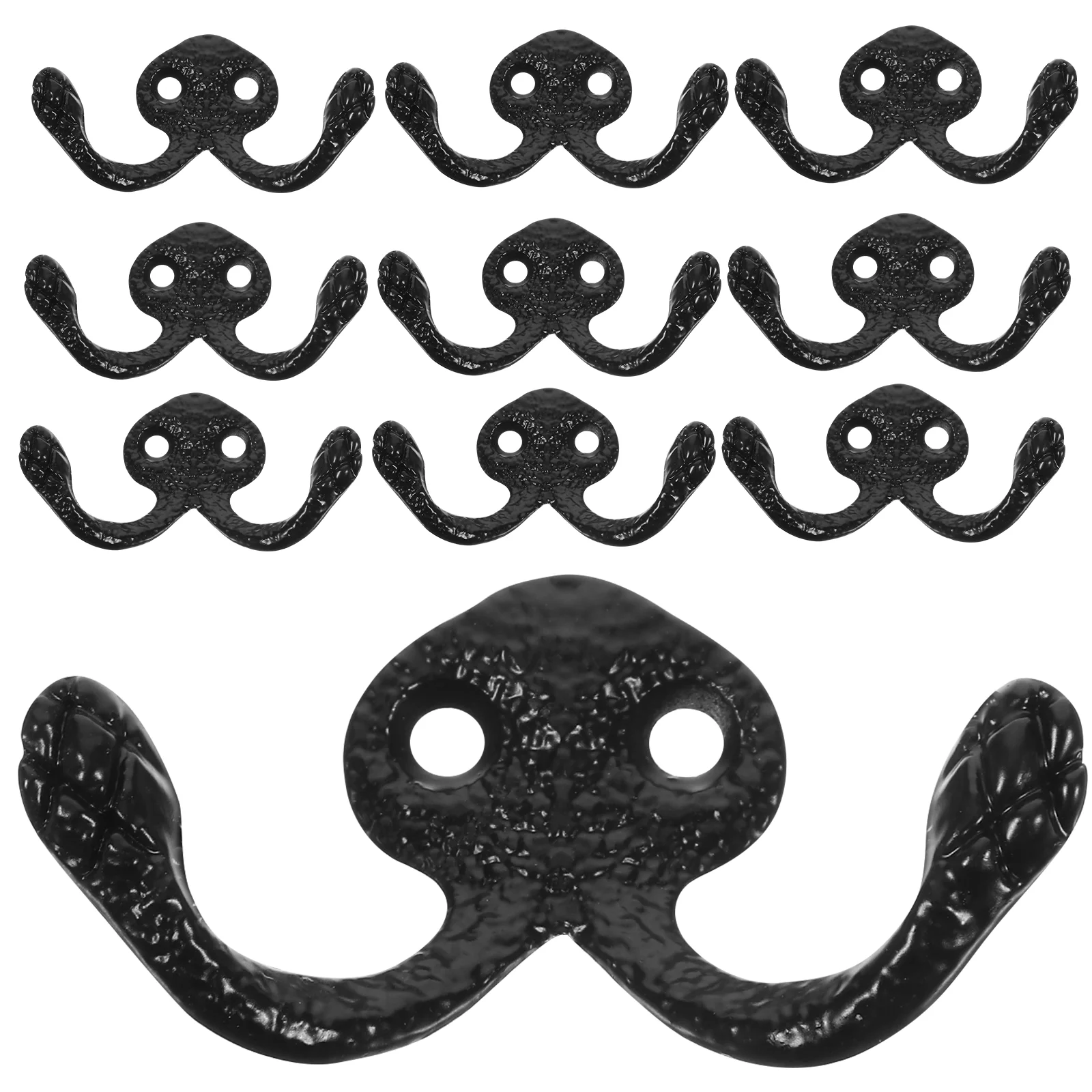 

10 Pcs Retro Iron Hook Clothes Wall Hanger Vintage Decor Heavy Duty Rack Hooks Hanging Key Coat Hat