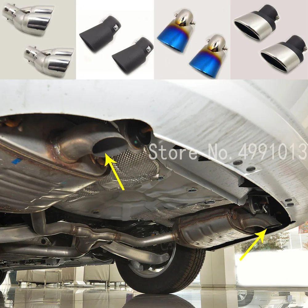 

2 шт., глушитель для выхлопной трубы, для Chevrolet Malibu 2016 2017 2018