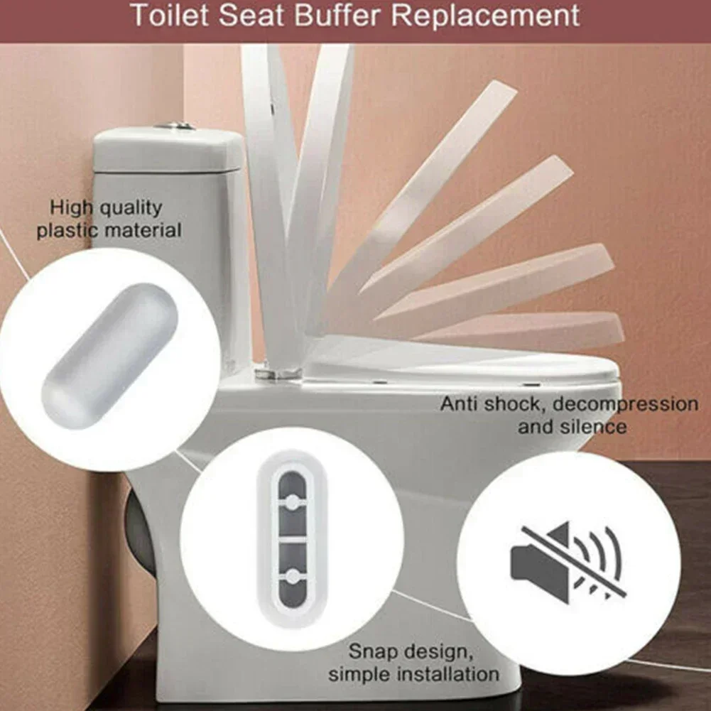 Toilet Lid Seat Cushion/top Cover Cushion Stop Bumper Toilet Seat ers Lid Accessories 10PC toilet seat cover toilet seat accessories