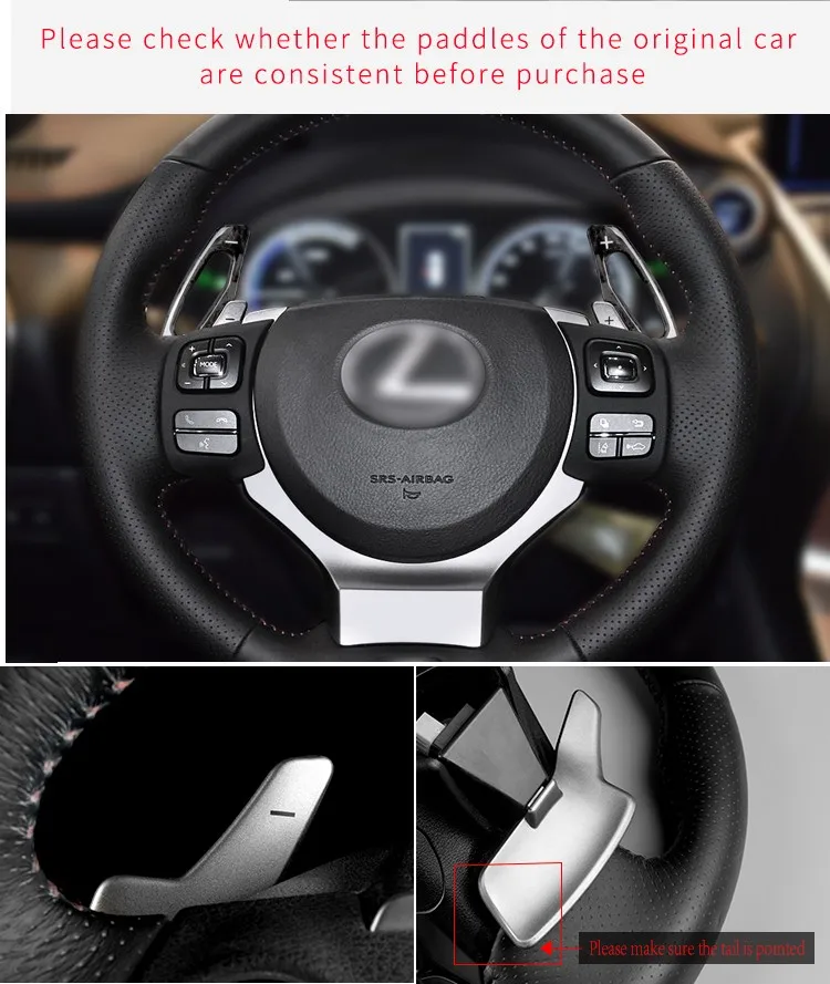 Steering Wheel Paddle Shifter Fit For Lexus NX IS T-carbon Shifting Paddle Extension Auto Interior Accessories