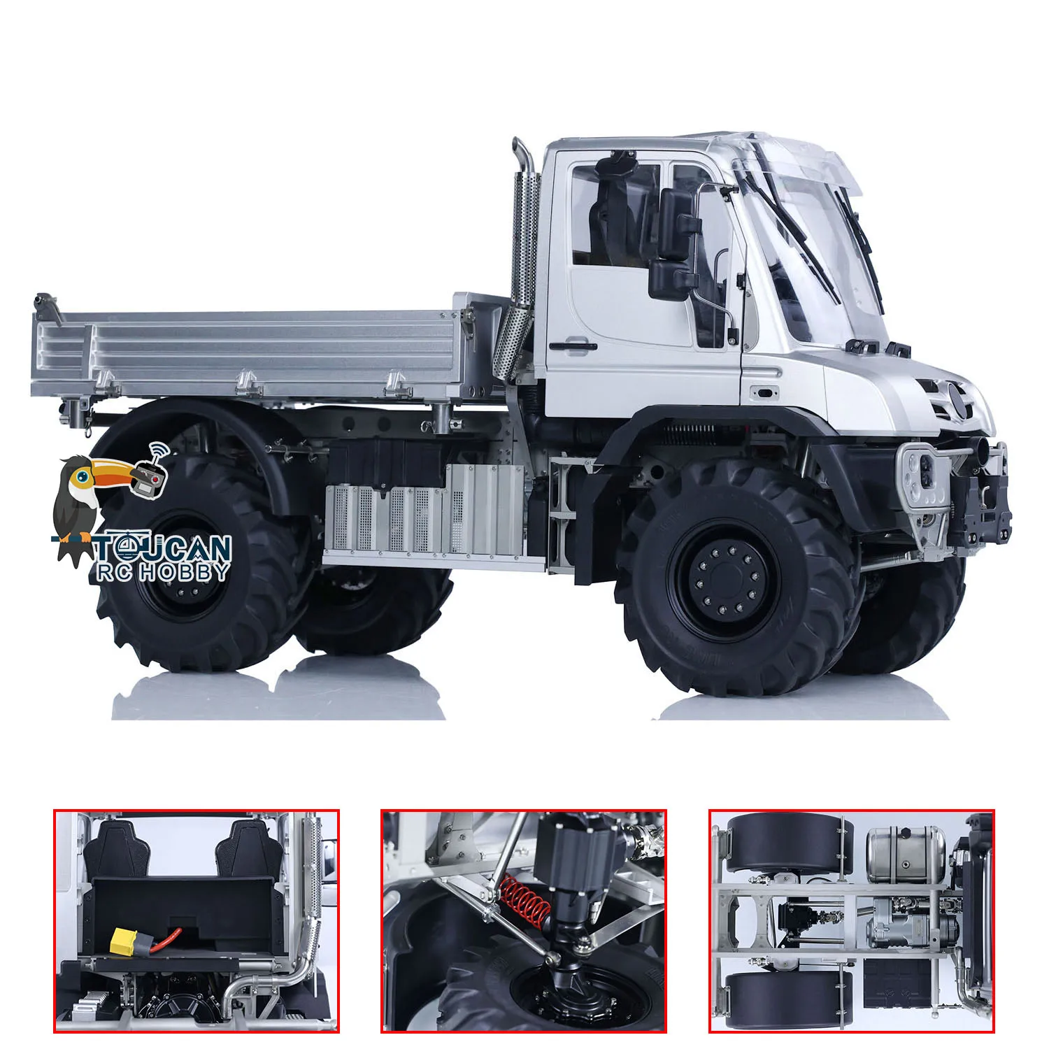 1/14 Metal U535 RC Off-road Car 4X4 Radio Control Mini Trucks Crawler Vehicle Climbing Cars Assembled 3 Speed Transmission Toys 2