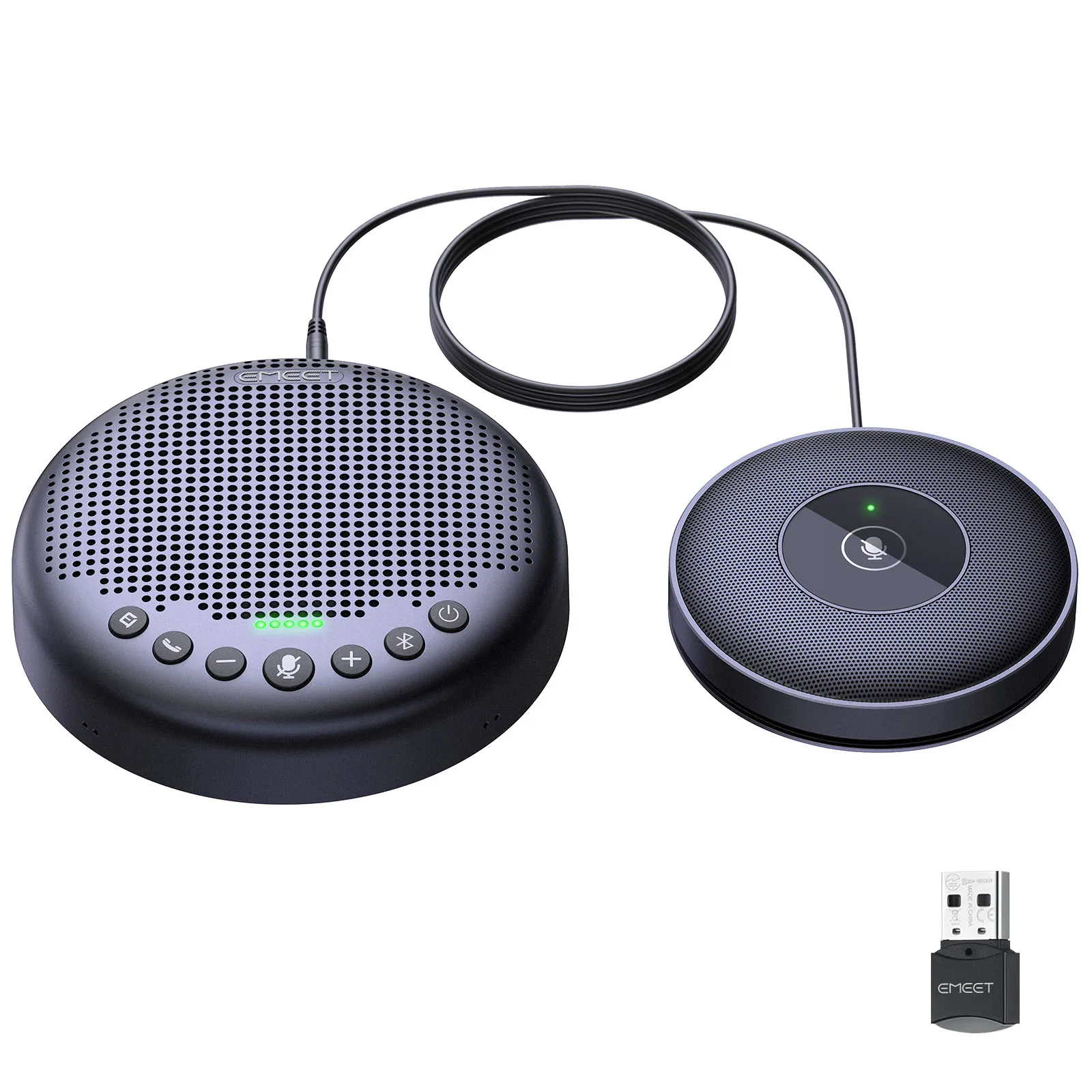 Bluetooth динамик для конференц-связи USB динамик EMEET Luna Plus комплект динамик телефон с 8 микрофонами 360 ° голосовой Пикап для дома и офиса