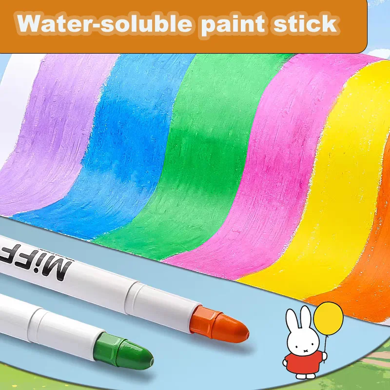Oil Pastels Colored Crayons M&G 12/24/36/48 color Child Rotating Washable Drawing Crayon Set Easy Erase Oil Pastel Silky Crayons Pastel Pencil for Kid