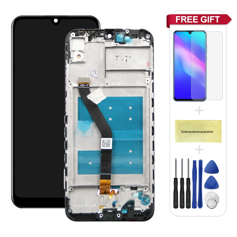 Display Lcd Per Huawei Y6 2019 Mrd-lx1 Lx2 Touch Screen Schermo Vetro Nero - Foto 4
