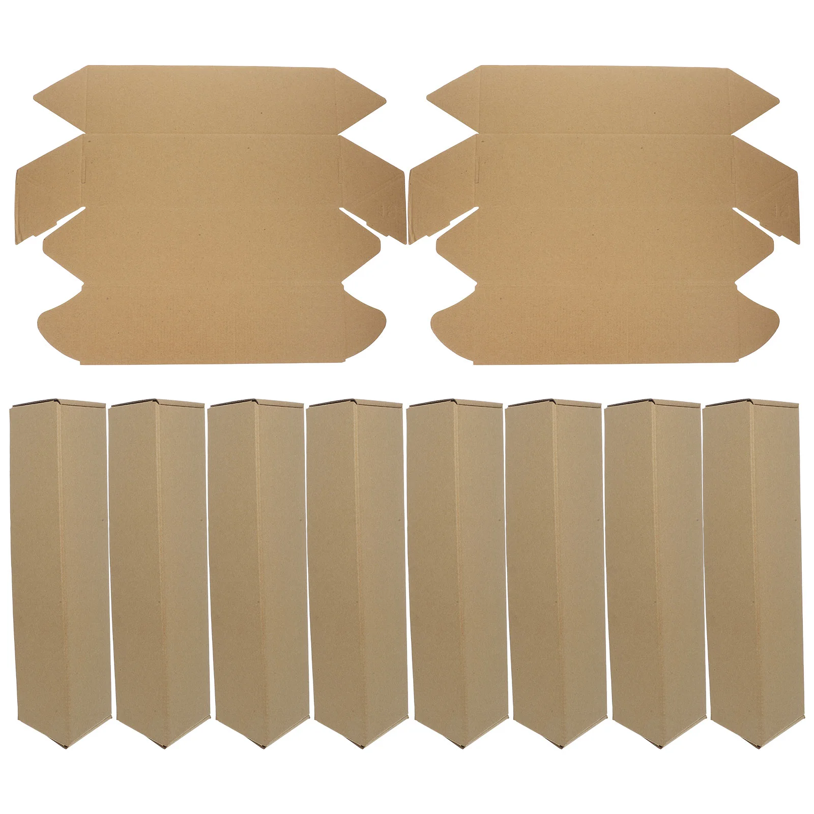 10 Pcs Carton Documents Storage Tubes Paper Small Packaging Boxes Poster Carrying Holder Umbrella
