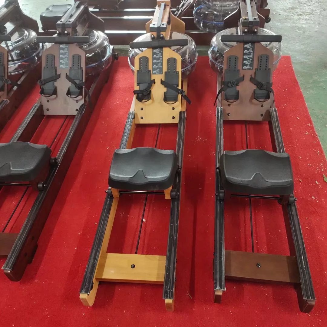Wood Water Rower Machine Classical Indoor Rowing Machine Fitness For Home