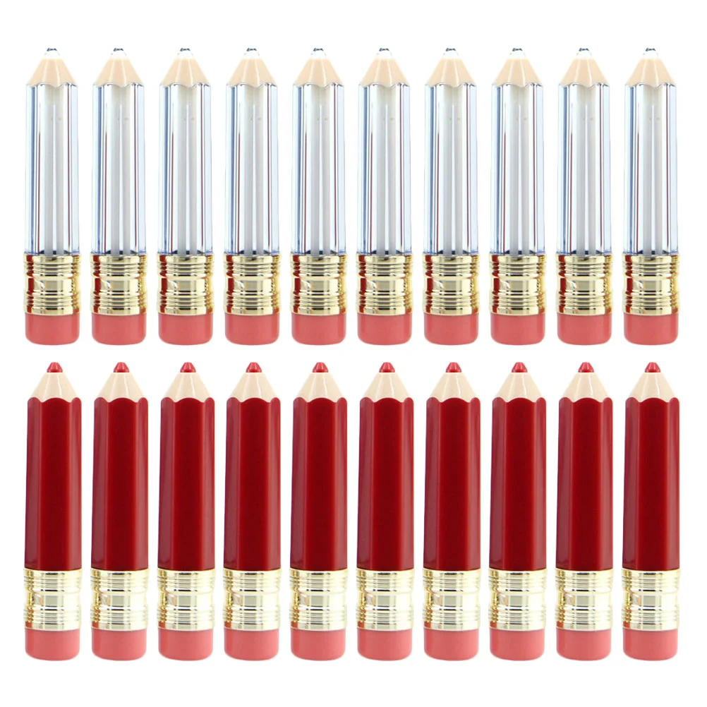 

20 Pcs Lip Gloss Lipstick Empty Tube Plastic Bottles Lipgloss Container Vials Travel Clear