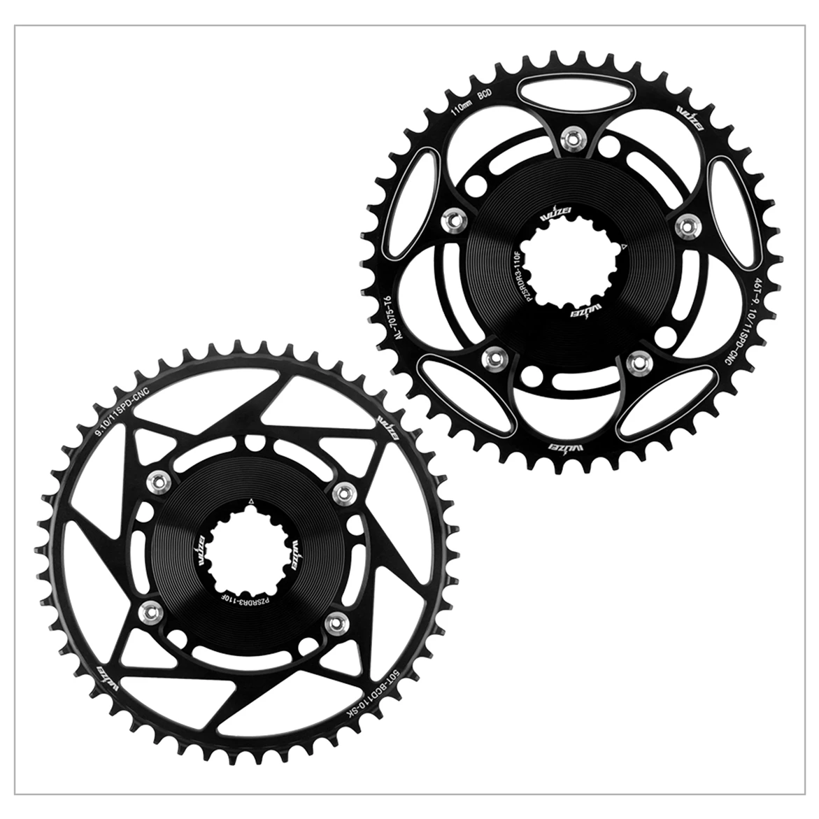 WUZEI Direct Mount Konverter 8 Schrauben 3 Schrauben MTB Kurbeladapter 110BCD Rennrad 4 5 Schrauben Kettenblattkonverter für Sram GXP – Detail 18