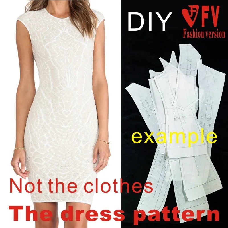 Dresses Sewing Pattern Template KNIT Elasticity is very big Cutting drawing Clothing DIY ((Not selling clothes)) BLQ-124