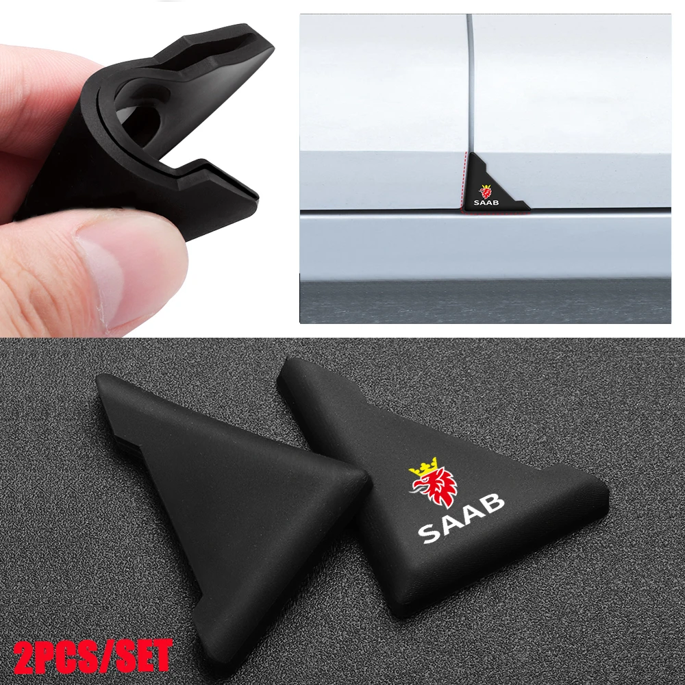2PCS Car Door Corner Cover Anti Collision Silicone Protector