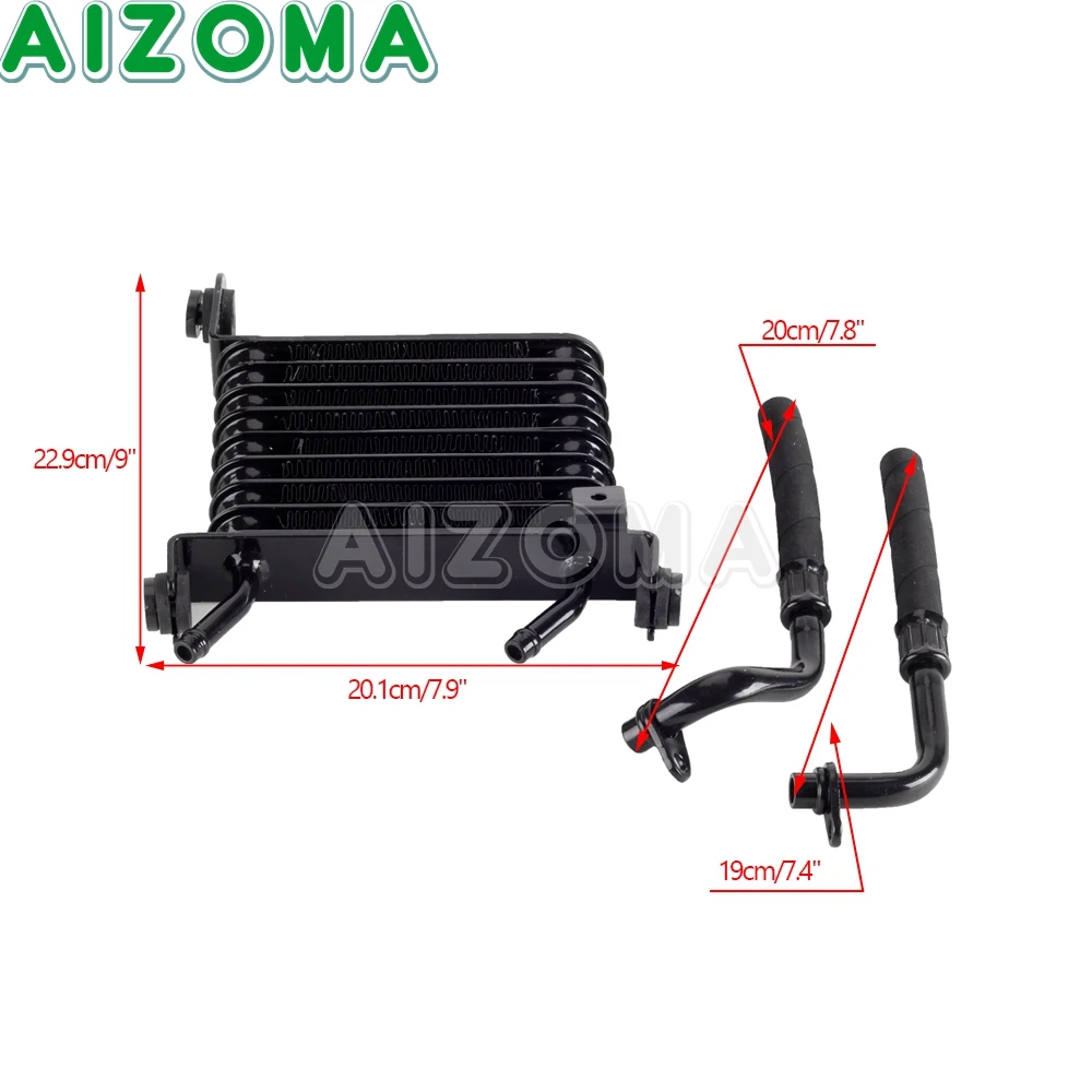 Motorcycle Oil Device Cooler Cooling Engine Radiator for Indian Chief  Classic 16-18 Springfield Dark Horse 18-21 Vintage 2020-21