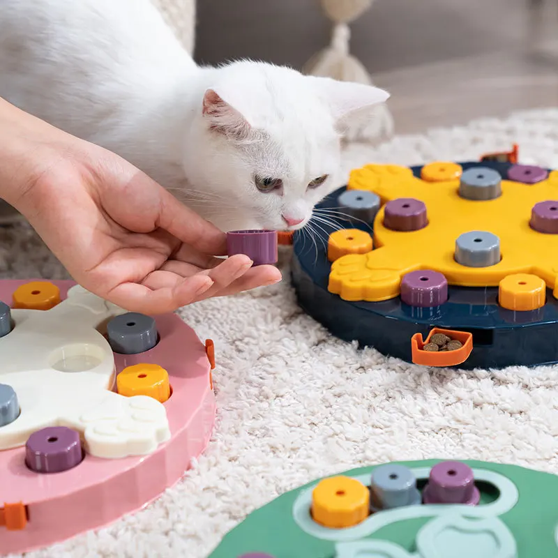 

Cat toy dog bowl Cat bowl automatic feeding training dog puzzle toy dog distraction education toy cat slow food spill bowl