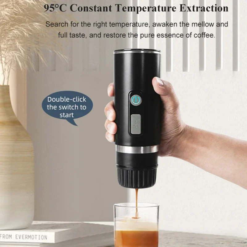 

Portable Fully Automatic Espresso Coffee Machine Size Capsule Coffee Powder Universal Coffee Capsule Maker Droppshipping