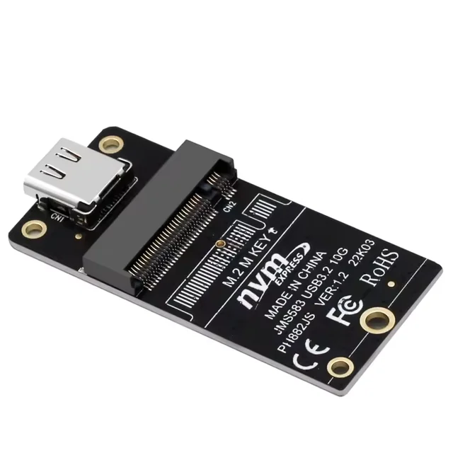 M2 NGFF SSD Adapter M.2 B Key NVME To USB 3.2 Type-C Adapter Card 10Gbps SSD Enclosure Converter for M2 2230 2242 2260 2280 SSD