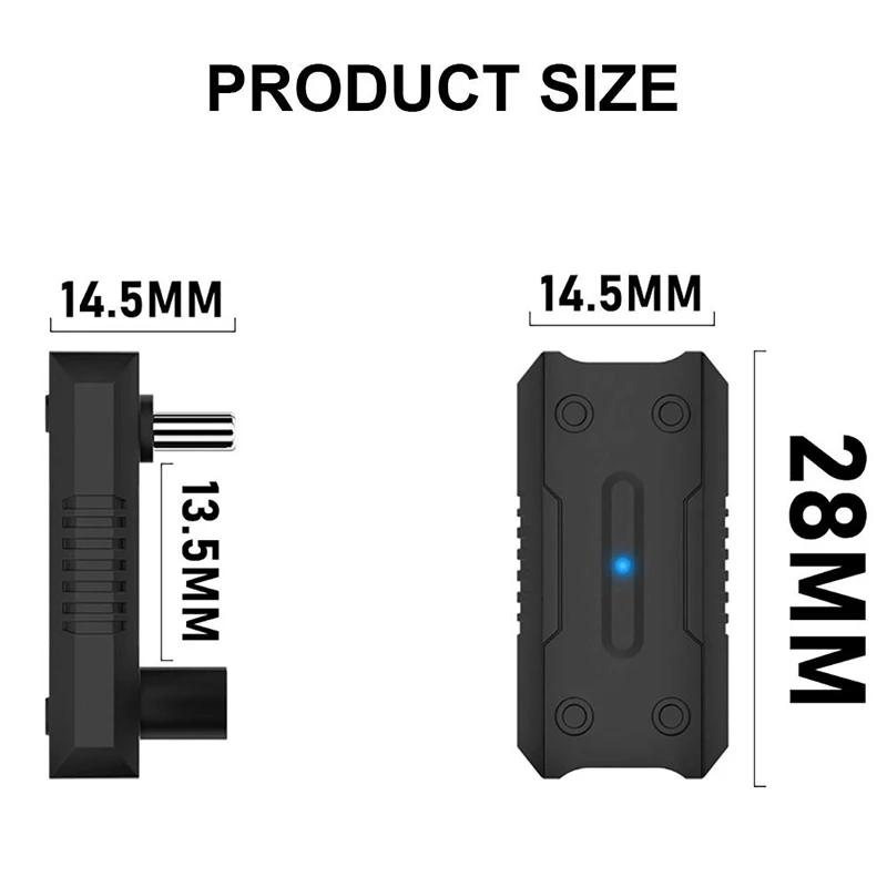 아수스 ROG 앨리 USB C타입 컨버터, U자형 암-수 OTG 어댑터, PD 급속 충전 콘솔 액세서리, 13.5mm, 20Gbps