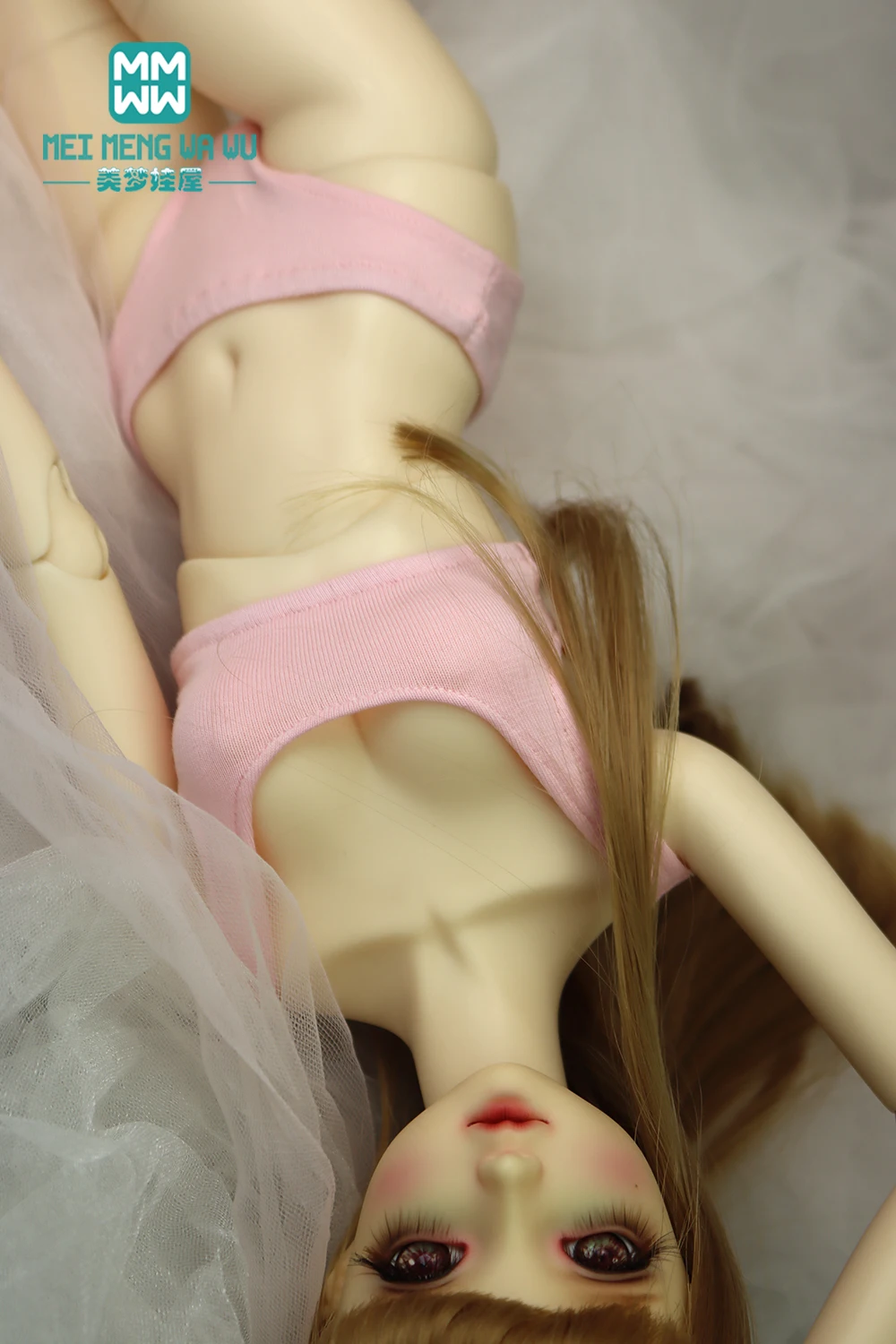 Passend für 28–60 cm große Puppen, 1/3, 1/4, 1/6 SD, DD, MSD, YOSD, BJD, Puppenzubehör, modisches Hosenträger-Unterwäsche-Set – Detail 34