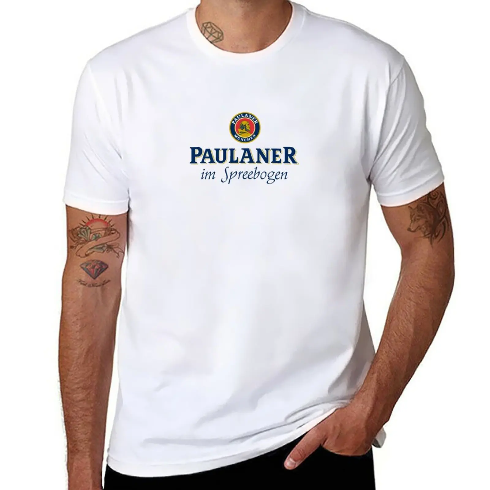 Nuova Maglietta Di Birra Paulaner Maglietta Grafica Di Moda Coreana Per Uomo