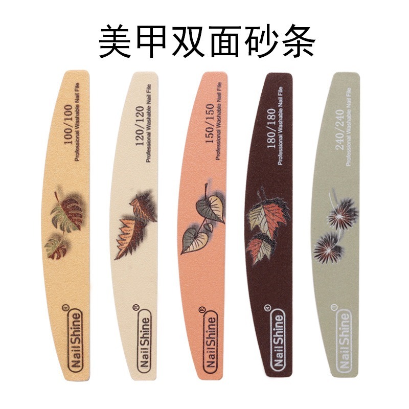 1pcs Printing Nail File Professional Strong Thick Printing Half Month Acrylic Files Polishing Manicure Accessories Tools Uñas