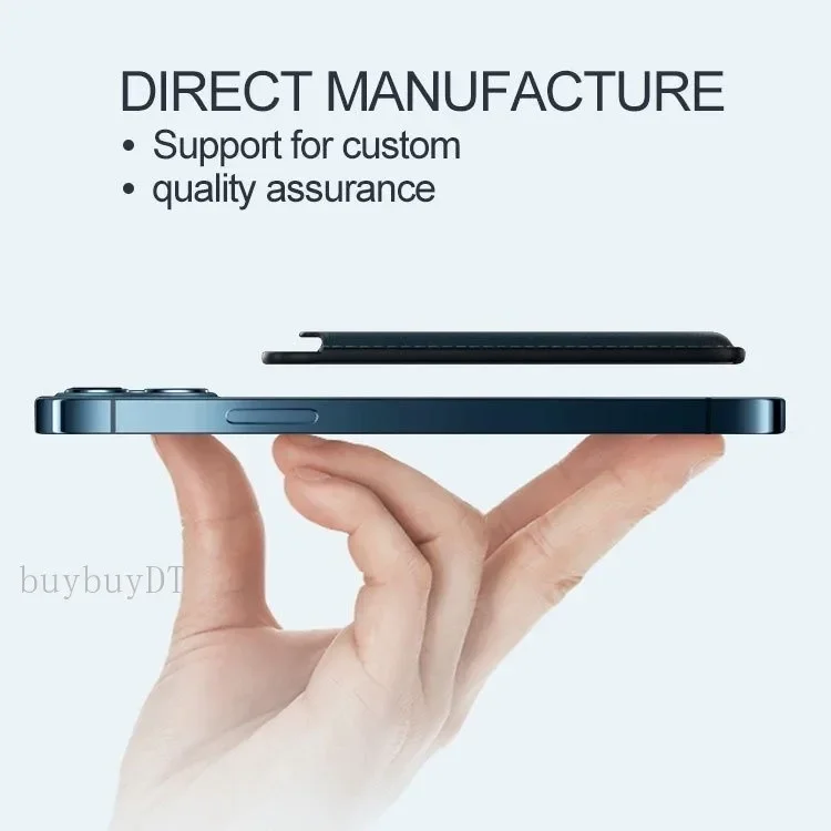 MagSafe Magnetic Leather Card Holder - Slim Back Sticker Card Sleeve Cover