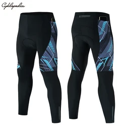 3 Pockets Cycling Pants Men MTB Pants Long Distance 5D Pad Tights Bike Wear Quick Dry Mountain Bike Mens Tights Bicycle Clothing