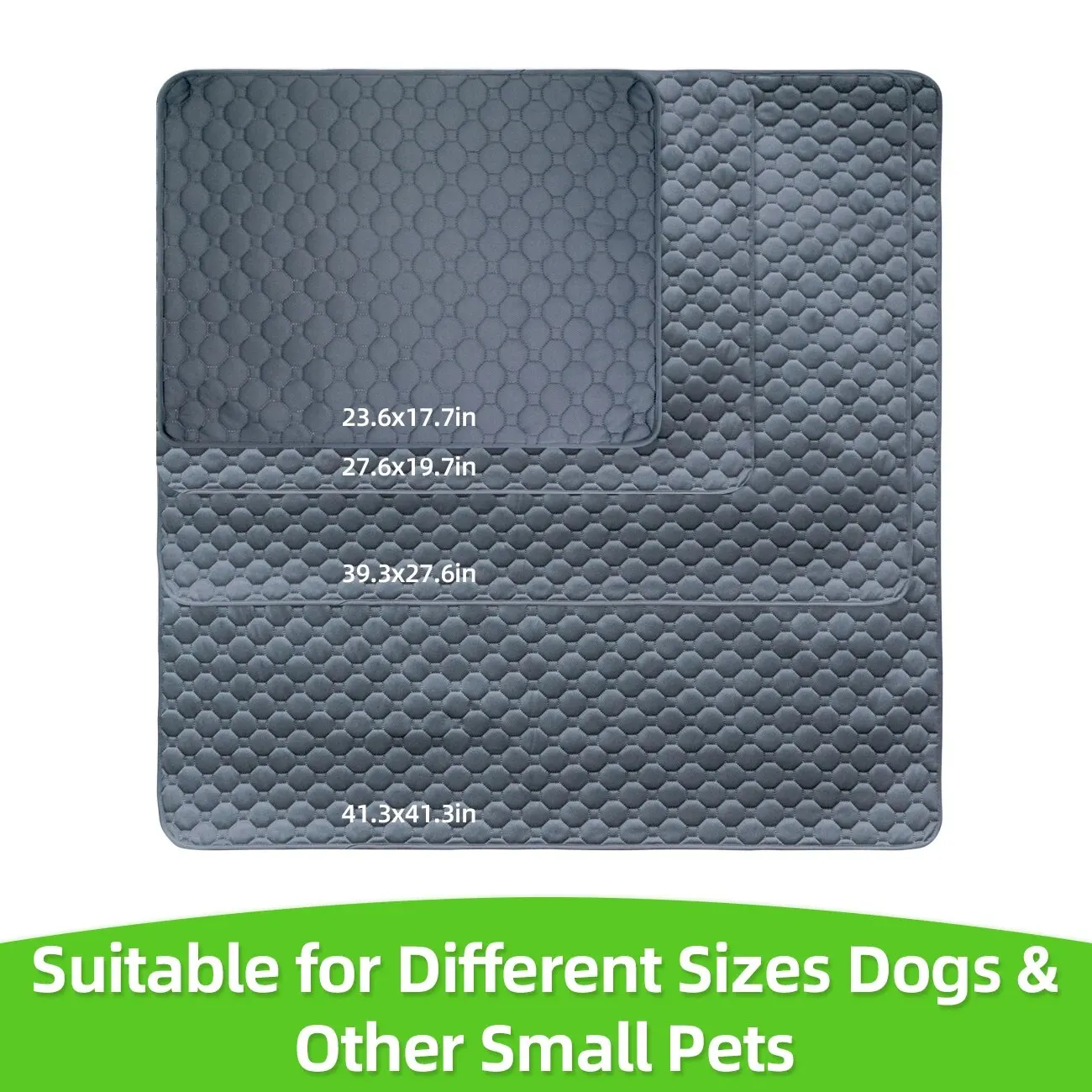 1PC Super Absorbent Washable Pee Pad for Cats Small Animal Reusable Non-Slip Puppy Pads Pet Training Pads Waterproof Dog Pee Pad dog pee pad dog training pad