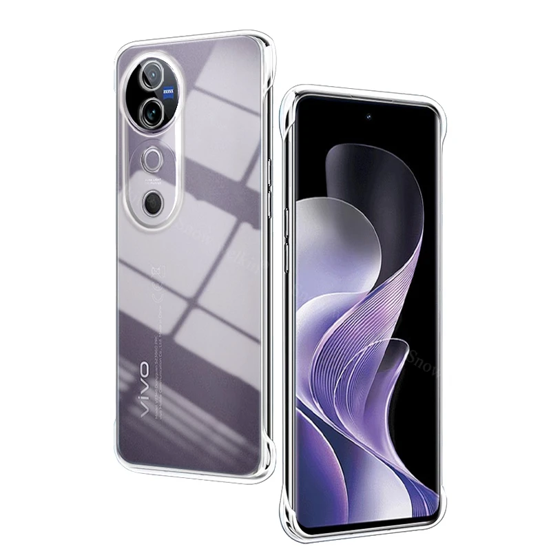 Frameless Slim Clear Transparent Hard Plastic Phone Case Cover