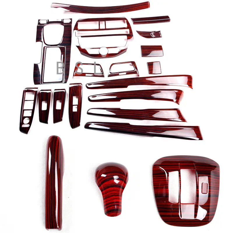 

For Honda Accord 8th 2008-2012 ABS Wood Car Dashboard Decoration Strips Side Air Vent Stickers CD Panel Cover Frame Trim