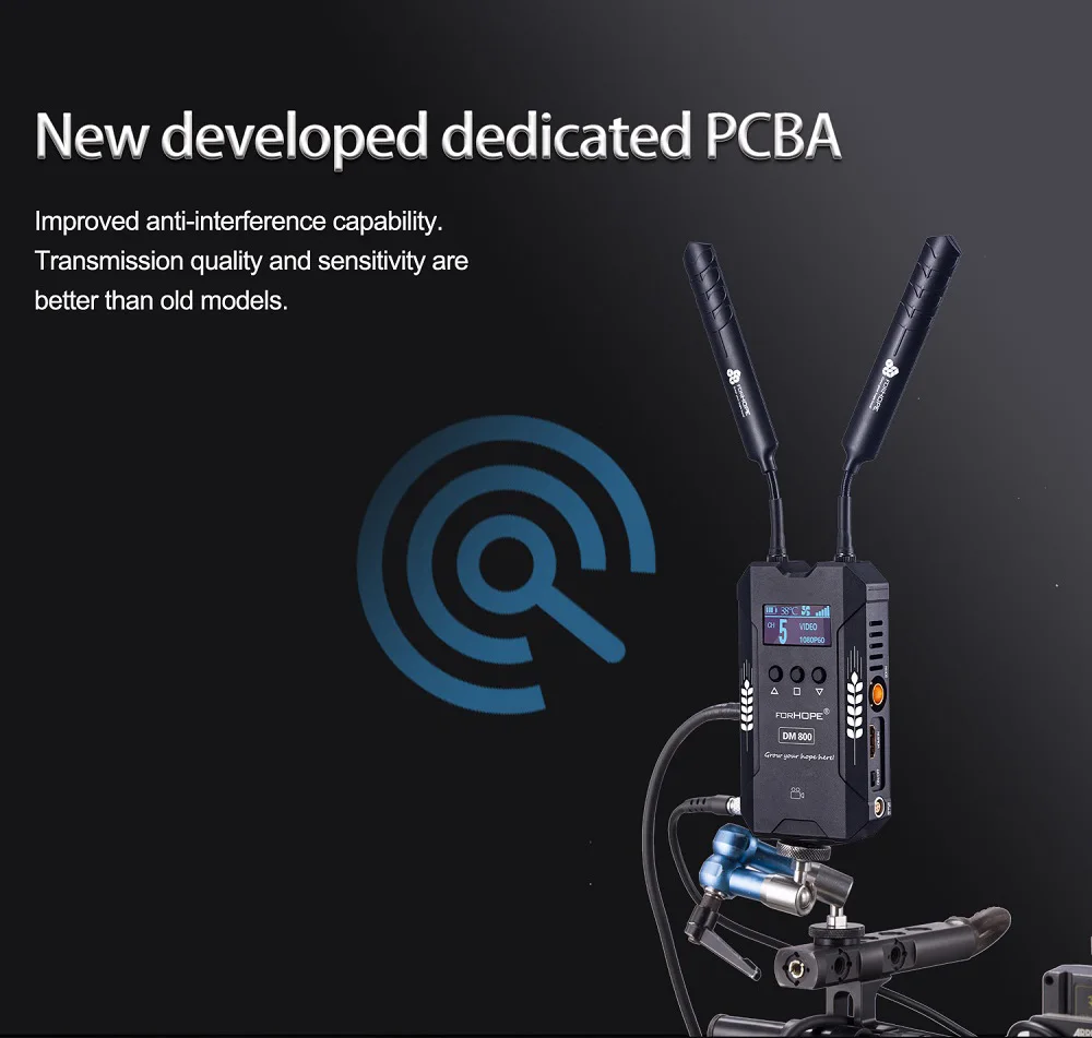 DM800 for Film Shooting 800FT Wireless Video Transmission System HDMI-Compatible