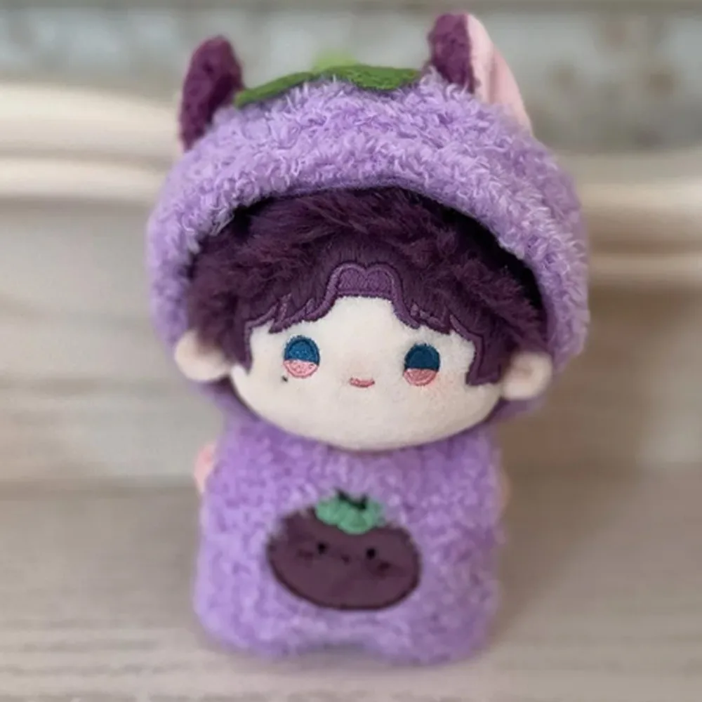 Fruit Series 10cm Cotton Doll Clothes Grape Jumpsuit Doll Clothes Outfit Creative Lovely Doll Dress Up Set Doll Accessories