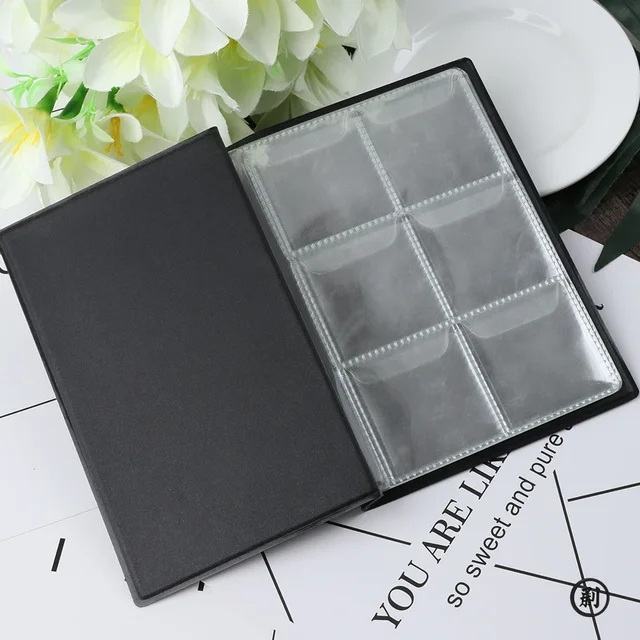 60 pochettes en cuir PU artificiel pièces commémoratives Collection Album livre collecte d'argent organisateur sacs de rangement livre de rangement 3