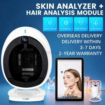 Analizzatore Cutaneo AI HD 36M Q1pro, Macchina per Rilevamento Viso, Capelli e Cuoio Capelluto, 8 Immagini Spettrali, Android 15.6, 21.5 Pollici, Report Personalizzato