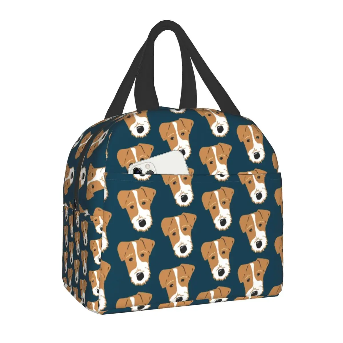 

Jack Russell Fox Terrier Insulated Lunch Bag for Women Kids School Dog Lover Warm Cooler Thermal Lunch Box Portable Picnic Bags