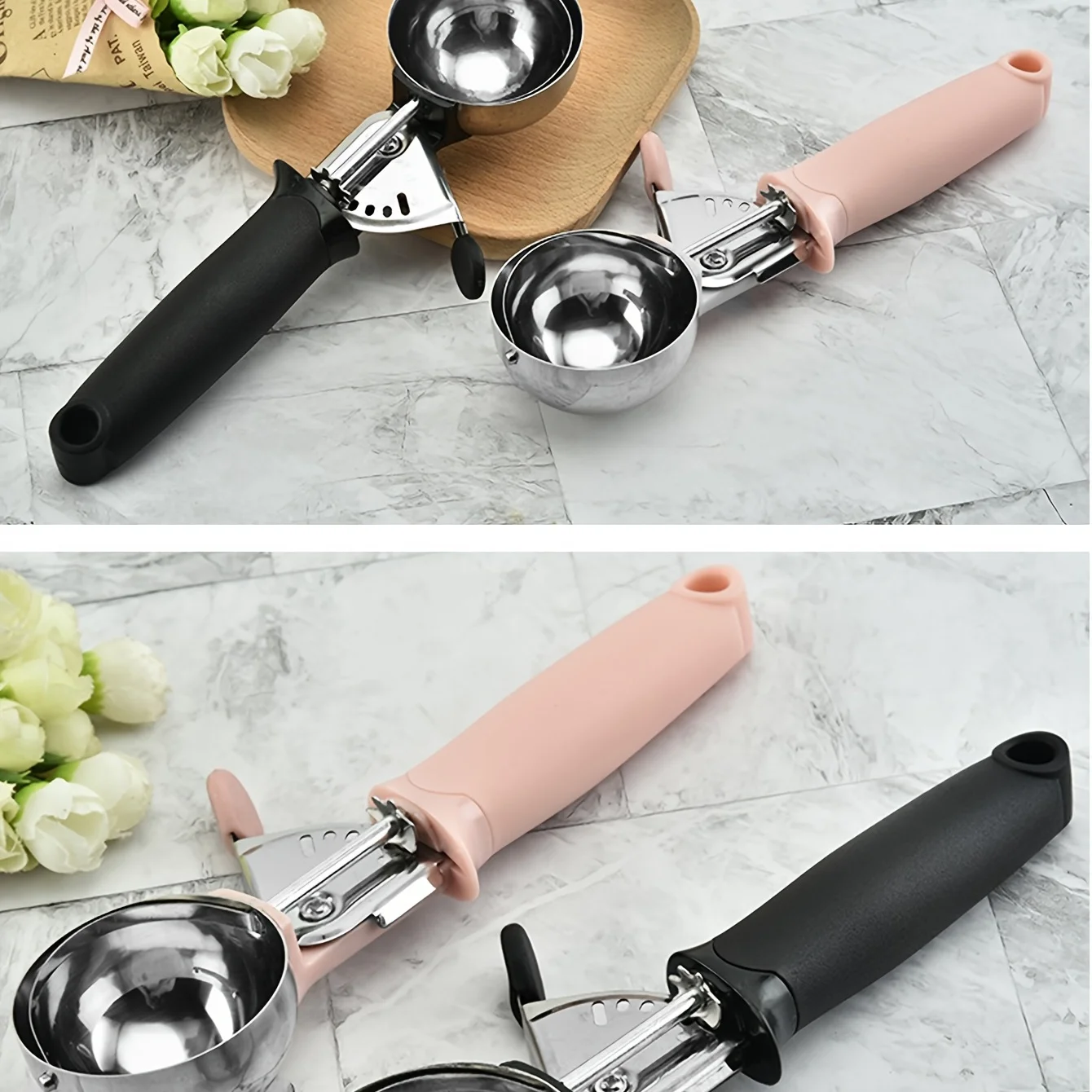 Stainless Steel Ice Cream Spoon Ice Cream Digger Fruit Spoon Fruit Dessert ice cream scoop