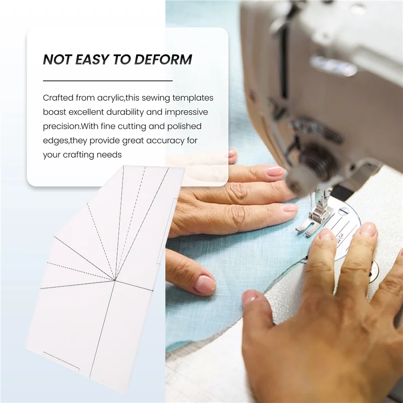 A45G-Acrylic Template For Handmade Bag Multifunctional Tote Bag Making Template Practical Acrylic Making Stencil